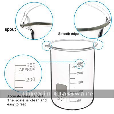 glass beaker 250ml    