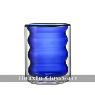 Vela de vidrio de pared doble