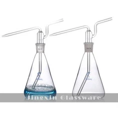 Frasco de vidrio de borosilicato de lavado de gas de 500 ml